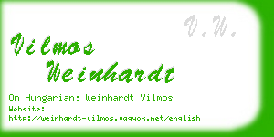 vilmos weinhardt business card